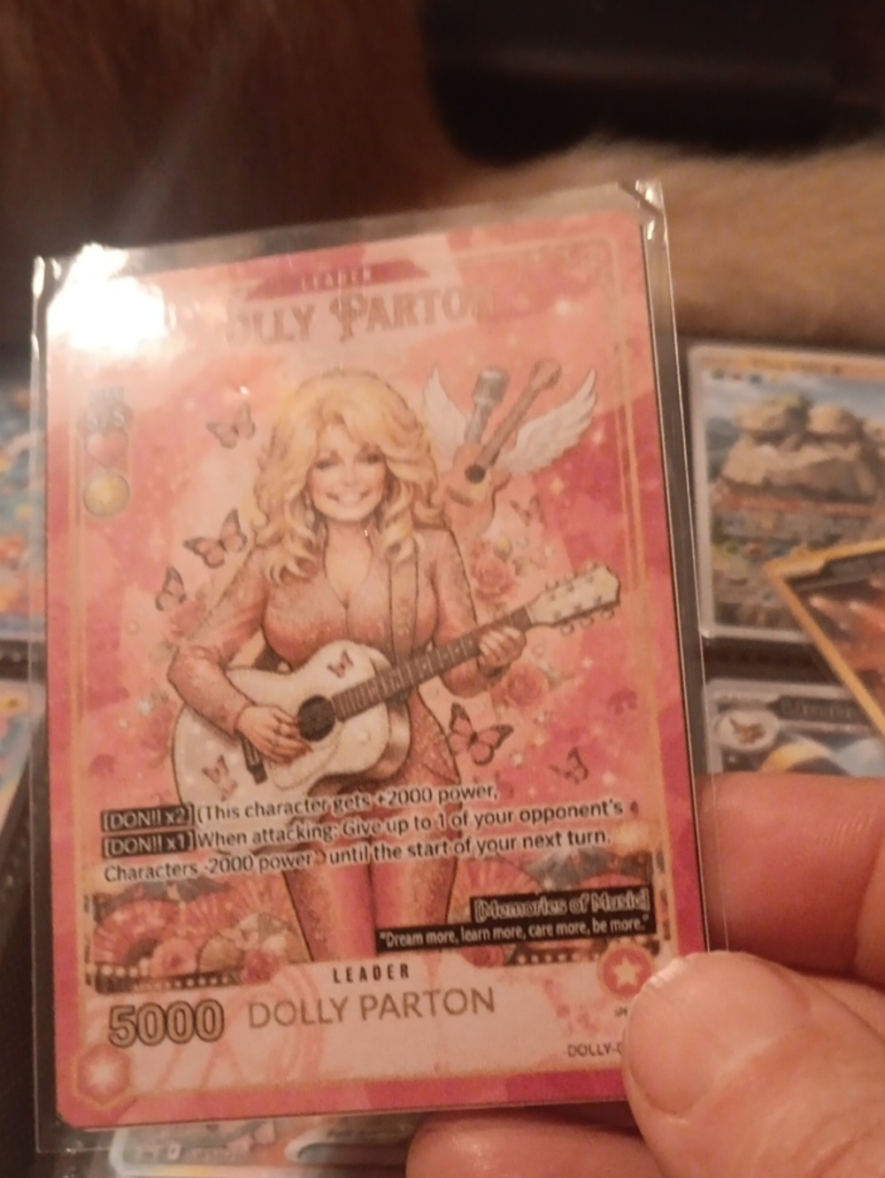 Pink Dolly Parton Trading Card - Collectible Music Card